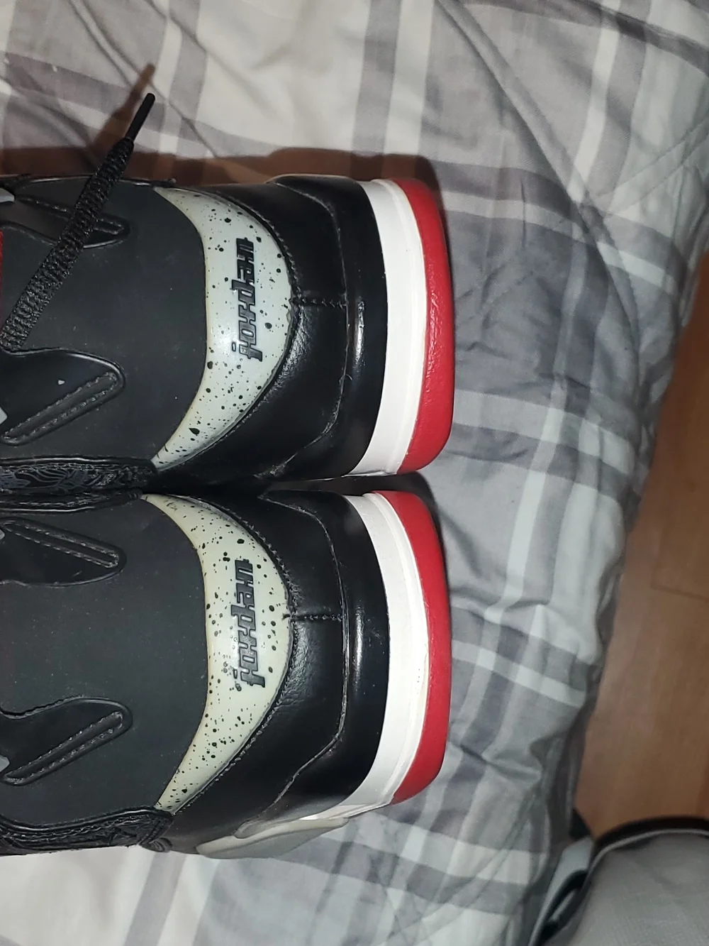 Jordan Bred 10 Men's Black & Red High-Top Athletic Sneakers